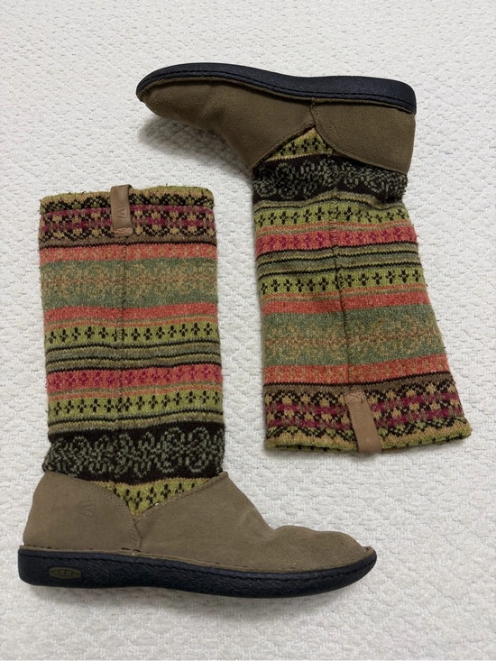 Keen Shoes - Keen Auburn Boots Tall Suede And Knit Pull On Women’s Size 11